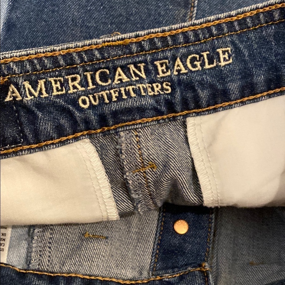 American Eagle Denim Patchwork Skirt. Size 00 - Picture 3 of 7